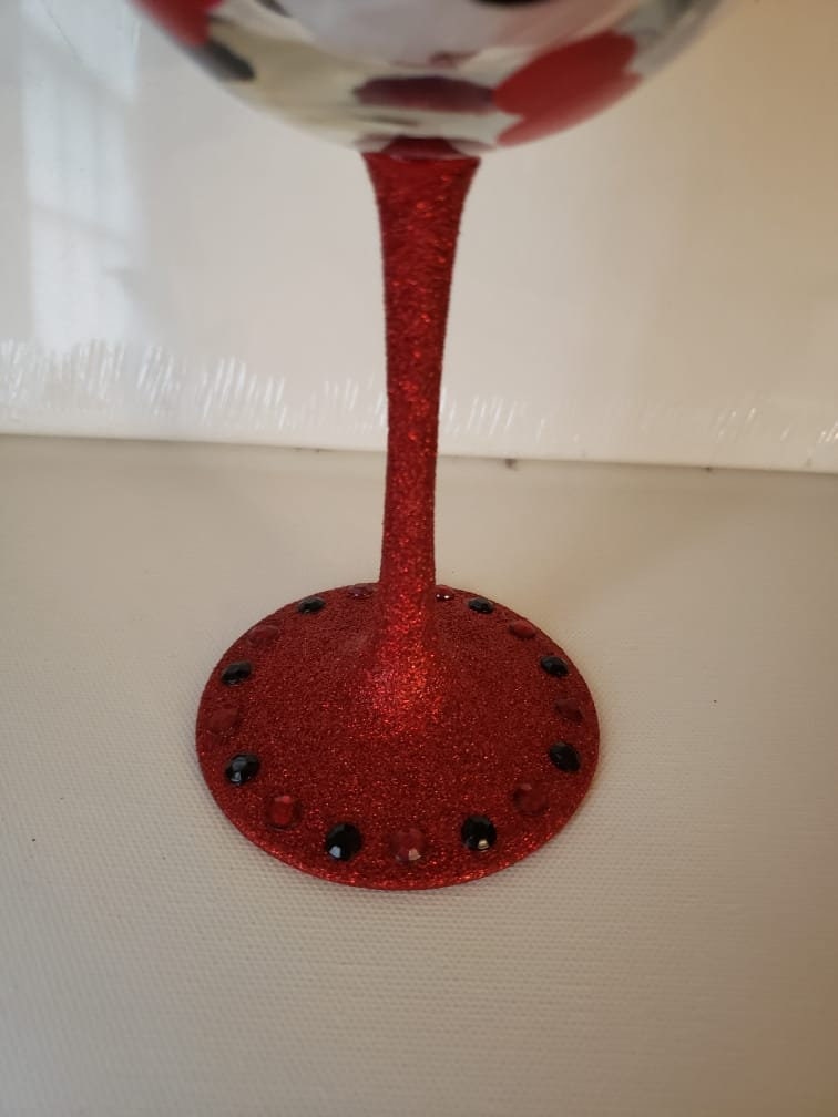 Hand Painted Keto Wine Glass: "I Save My Carbs For Wine"