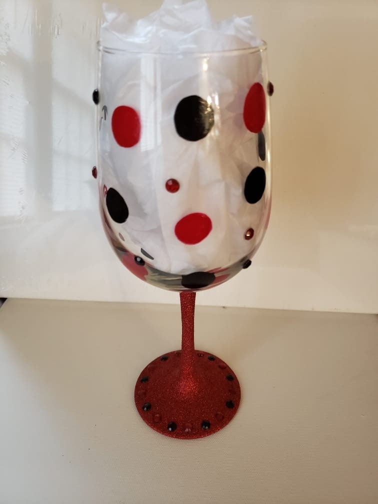Hand Painted Keto Wine Glass: "I Save My Carbs For Wine"