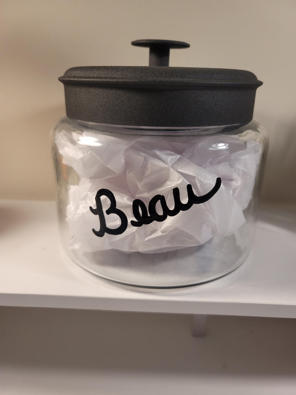 Hand Painted Golden Retriever Treat Jar, Personalized Pet Gift